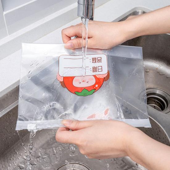 1 комплект сохраняющей свежесть морозостойкой многоразовой гладкой сумки для заморозки пищевых продуктов