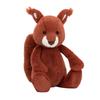 Jellycat Лесные животные Застенчивая белка Застенчивая белка Креативная красная трехмерная фигурка Кукла Плюшевая фигурка Сидящая 23 см высотой