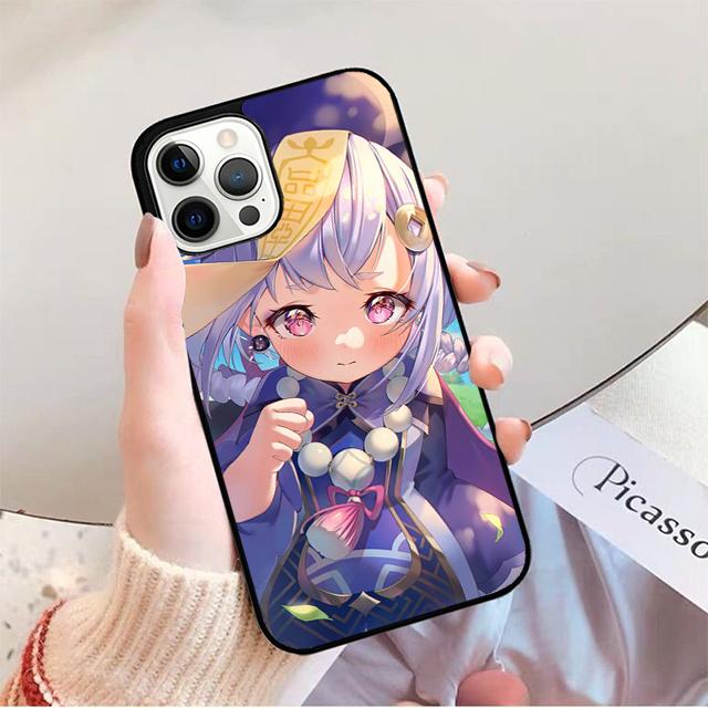 Чехол для телефона Genshin Impact Qiqi для iPhone 17 Air 16 15 14 13 12 Pro Max Plus Max Чехол-оболочка coque
