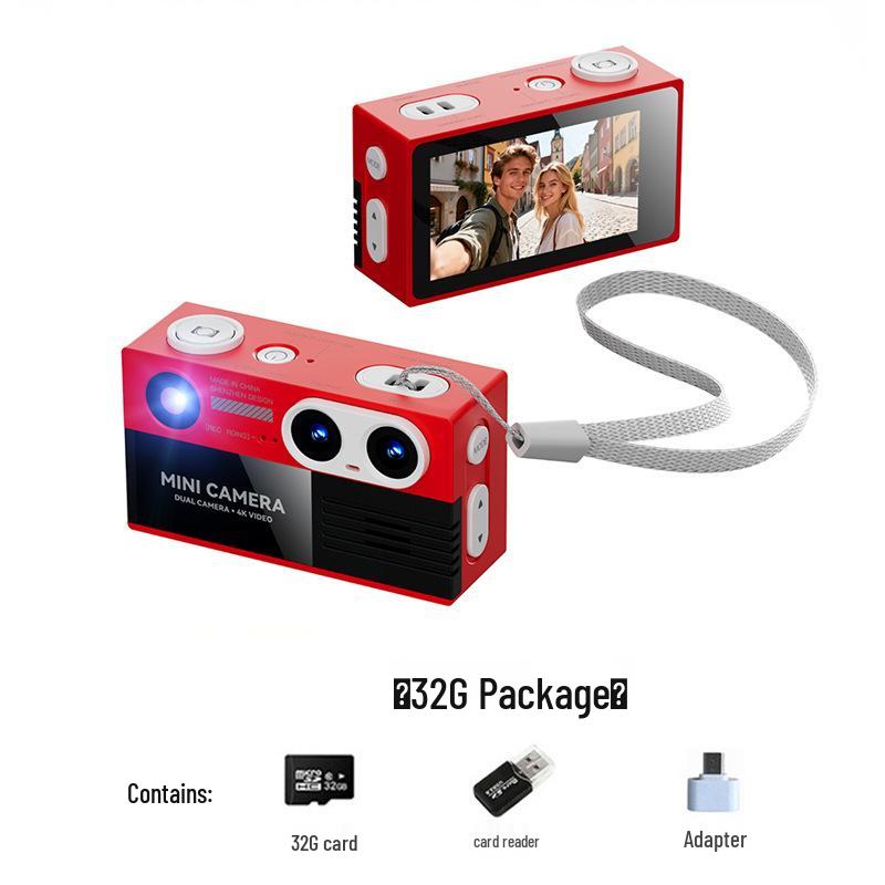 Мини-видеокамера G9 с двумя объективами 4K HD, карманная, для детей и студентов.