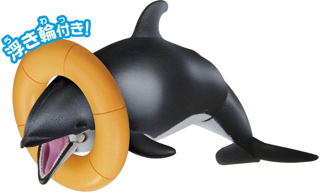 TAKARA TOMY Аня AS-19 Тихоокеанский белобокий дельфин (Плавающая версия) Игрушка Животное Динозавр