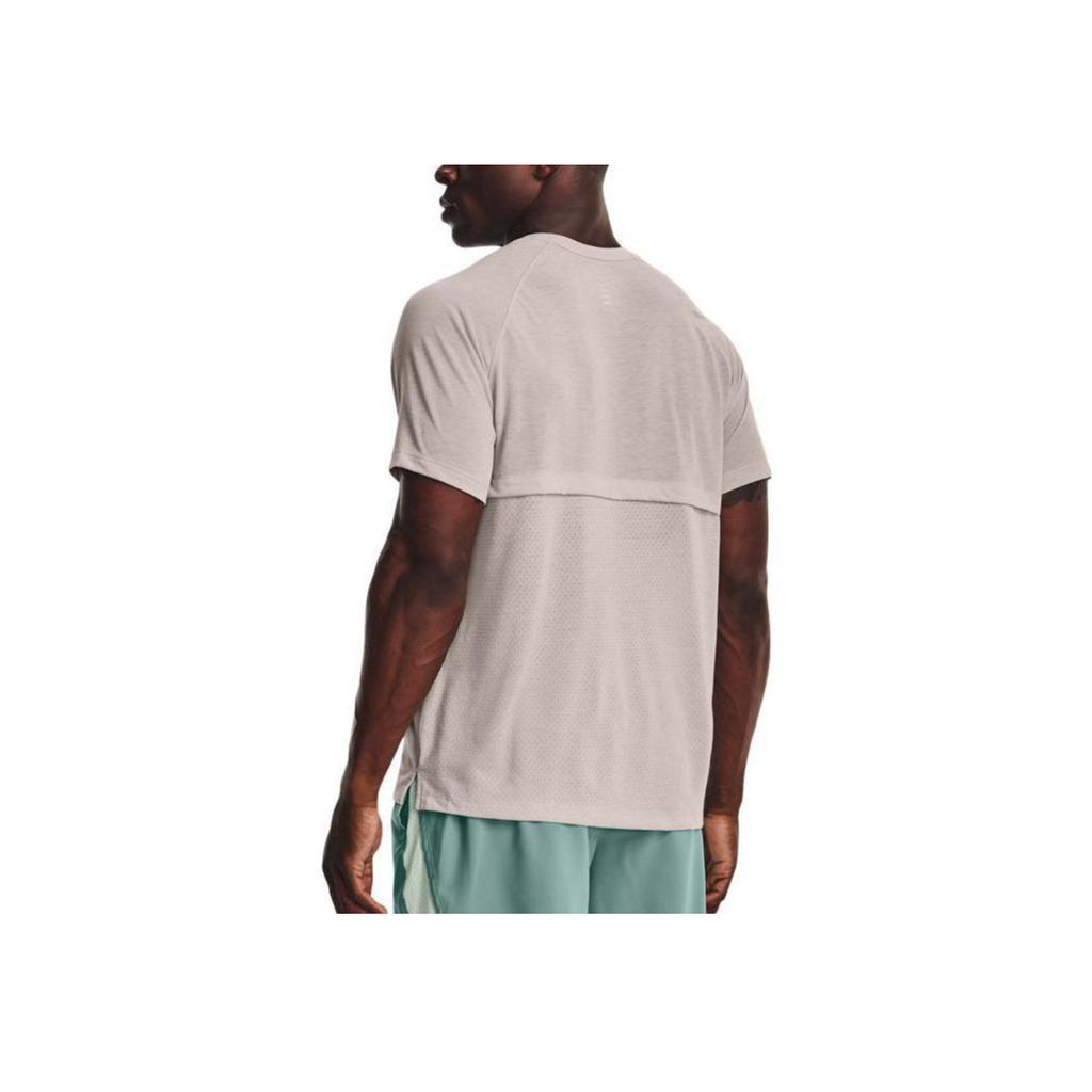 Under Armour Мужская спортивная футболка с вышитым логотипом и круглым вырезом, серая 1361469-592