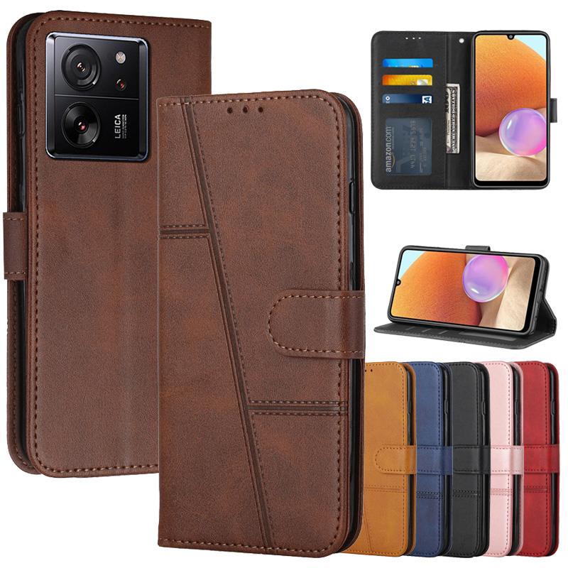 Кожаный чехол-книжка Mi 15T для Xiaomi 15 Ultra 15T 14 Mi 14T Xiomi 13 Lite 13T Pro 5G Магнитные чехлы Подставка Кошелек Чехол для телефона