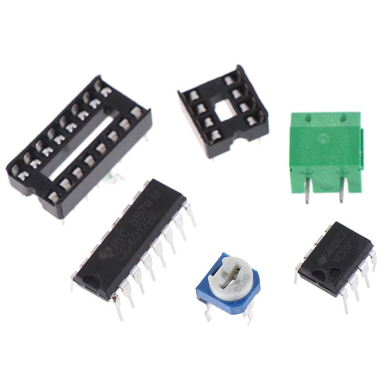 Модуль светодиодного освещения с проточной водой Chaser Ne555 + комплект печатной платы Cd4017 Diy