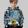 Boys' 3D Printed Casual Pullover Sweatshirt, Boys' Outdoor Casual Hoodie Top Hooded Sweatshirt