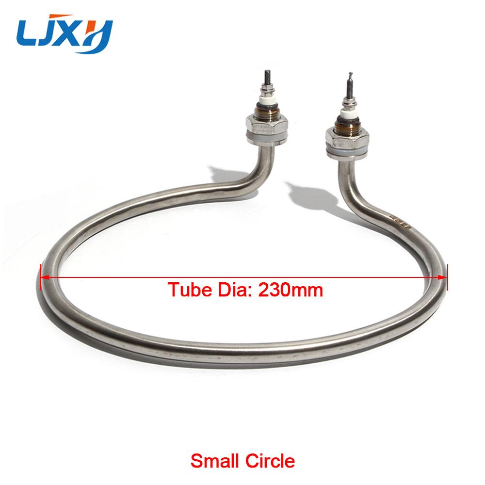 LJXH Round Heating Rod Electric Heating Pipe Noodle Cooking Stove Barrel Soup Pot Heating Tube 220V/380V 3KW/4KW Heater Element