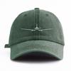 pc Airplane Print Washed Baseball Cap for AdultsMinimalist Retro Style Casual Soft Adjustable Dad HatPerfect As Gift