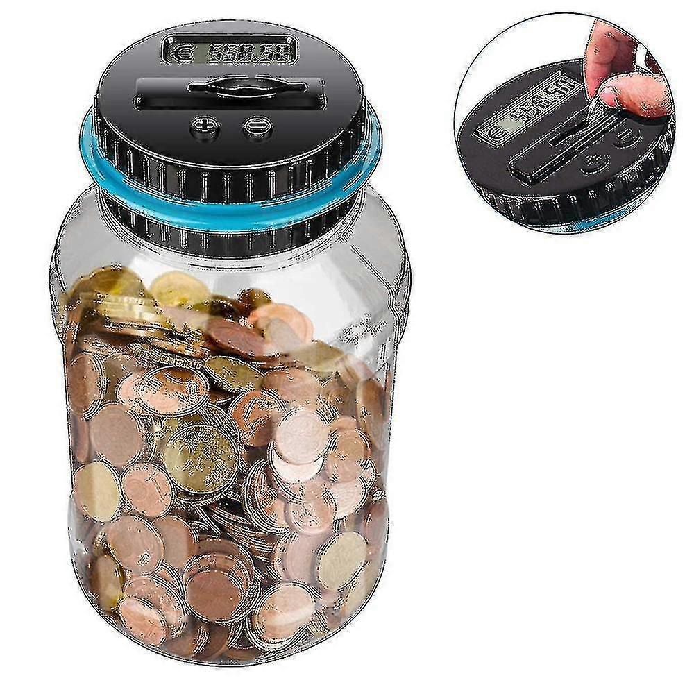Digital Counting My Jar,big Piggy Bank,piggy Bank For Kids,piggy Bank Digital Counting Bank,my Saving Jar,holds Over In 800,ed - Ri