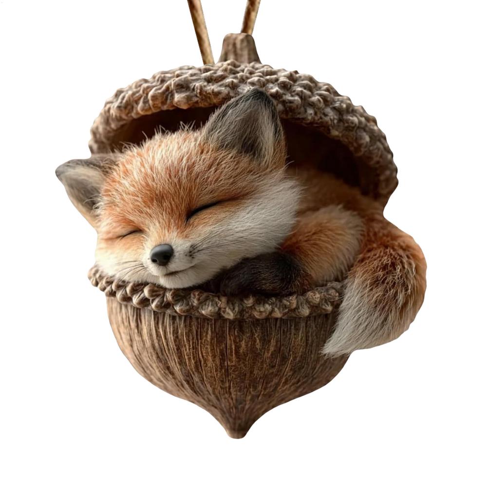 Animal Christmas Ornaments 2D Acrylic Seasonal Decoration Hangable Holiday Decorations for Home Office Living Room Study Garden