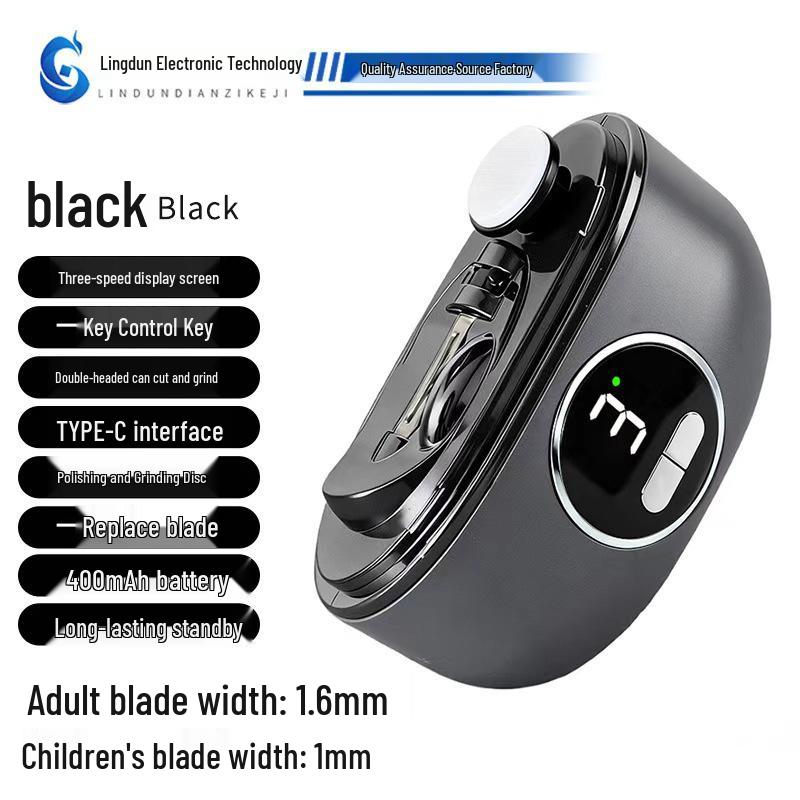 Перезаряжаемые кусачки для ногтей для младенцев, малышей и пожилых – Защита от защемления, Многофункциональные, Портативная пилочка для ногтей.