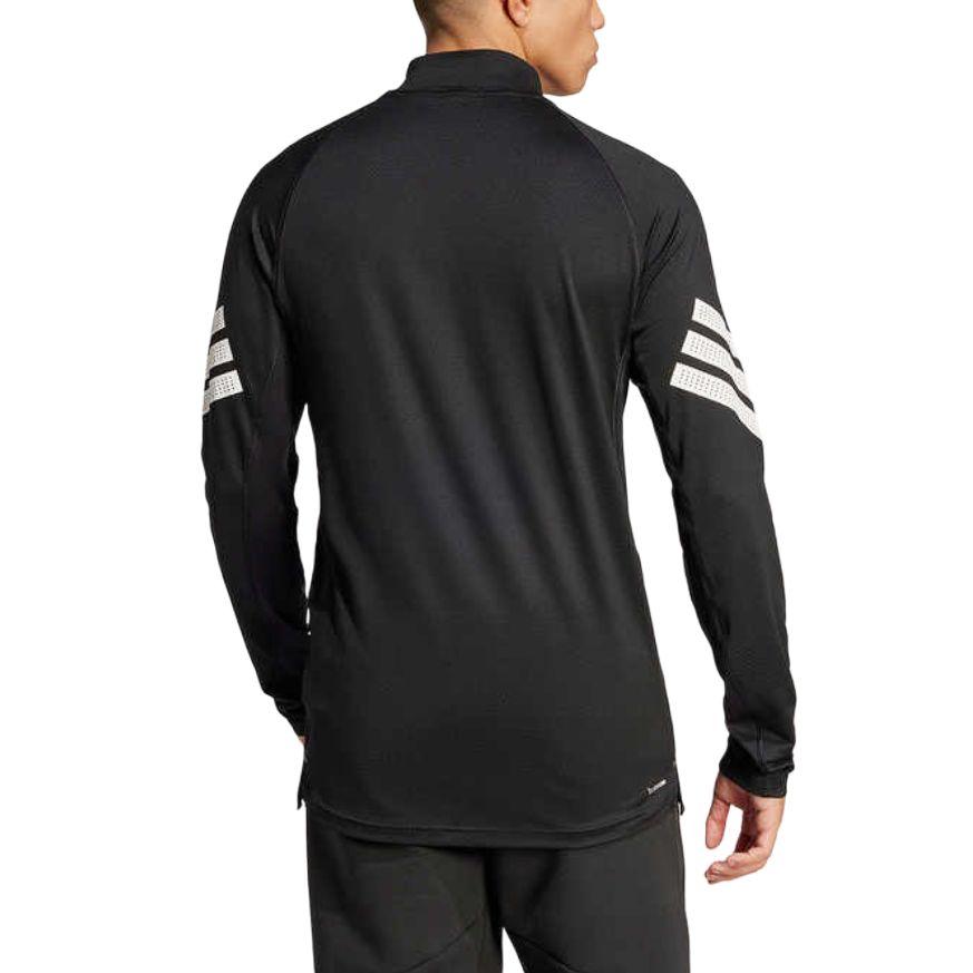 adidas SS25 Sports Leisure Series Удобная мягкая облегающая футболка с длинным рукавом для мужчин, черные JW7567