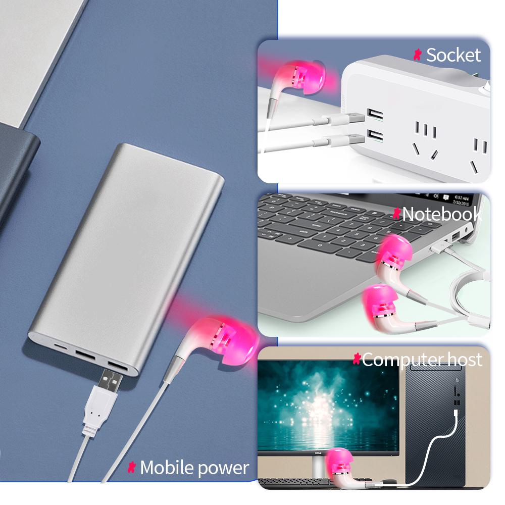 Лазерное устройство для терапии слухового прохода: Аксессуар для полупроводникового лазера 650 нм, USB