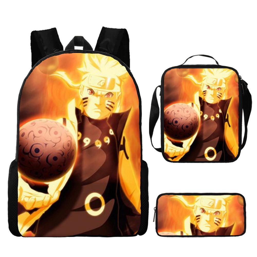 Naruto Naruto Surrounding Primary School Bag Cartoon Animation Backpack Satchel Pencil Case