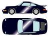 VISION Porsche 911 Carrera 4 Leichtbau 1990 Темно-синий 1/43 (964) (Готовая модель)