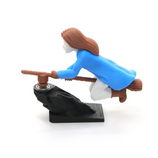 2 шт. Настольное украшение для дрифта «Летающая метла», Декор для автомобиля, Веселая игрушка-волшебник на приборную панель с плавным движением, Салон автомобиля