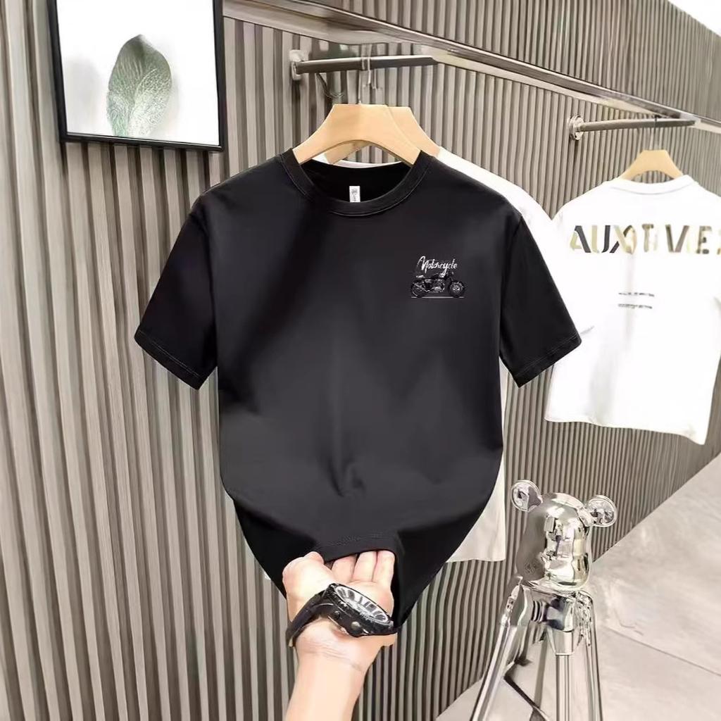 Летняя мода винтажная футболка с принтом мужская с коротким рукавом 2025 новая летняя взрывная мода повседневная футболка мужская