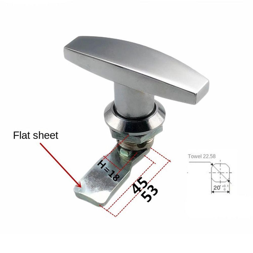 Ручка-замок из цинкового сплава для фиксации, замок для дверцы шкафа, новый Т-образный замок, гаражная дверь
