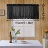 Farmhouse Rustic Style Kitchen Short Sheer Curtains Creative Lace Blackout Window Valance for Bedroom Bathroom Toppers