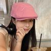 Милые розовые вышитые шляпы с бантом вперед Y2k летние солнцезащитные кепки милые универсальные ретро-береты для женщин