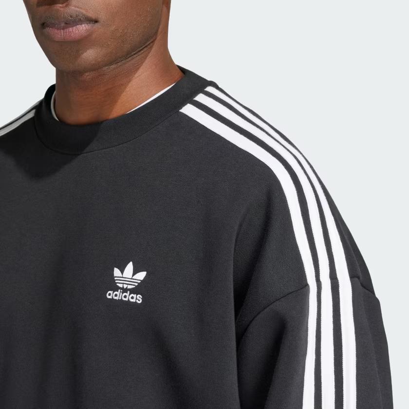 adidas Толстовка свободного покроя Adicolor, черная, мужская, уличная, IZ1829