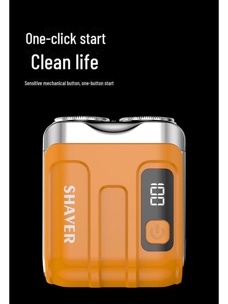 R18 Portable Men's Mini Electric Shaver - Super Clean Travel-Friendly Automator