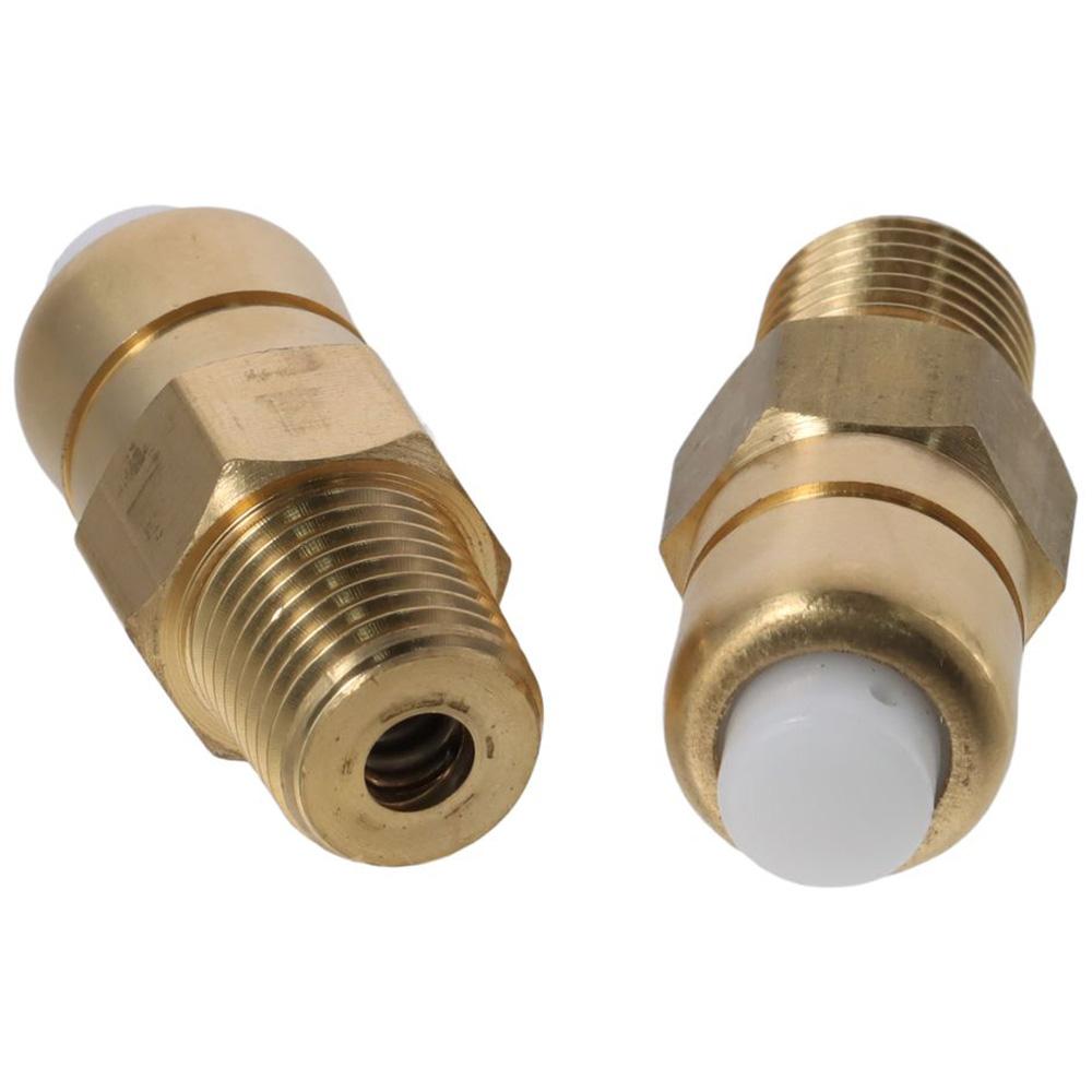 2pcs Brass Thermal Release Valve 1/4" Temperature Control Valve  Pressure Washer Pump
