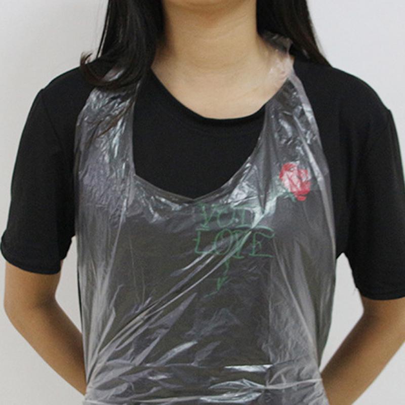 Одноразовые легкие принадлежности для макияжа, прозрачный белый одноразовый косметический фартук