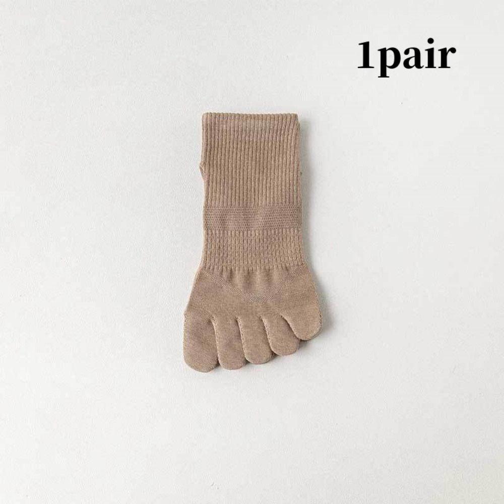 1 Pair Cotton Toe Socks with Separate Fingers Low Cut Ankle Socks Soft Women's Socks  Summer