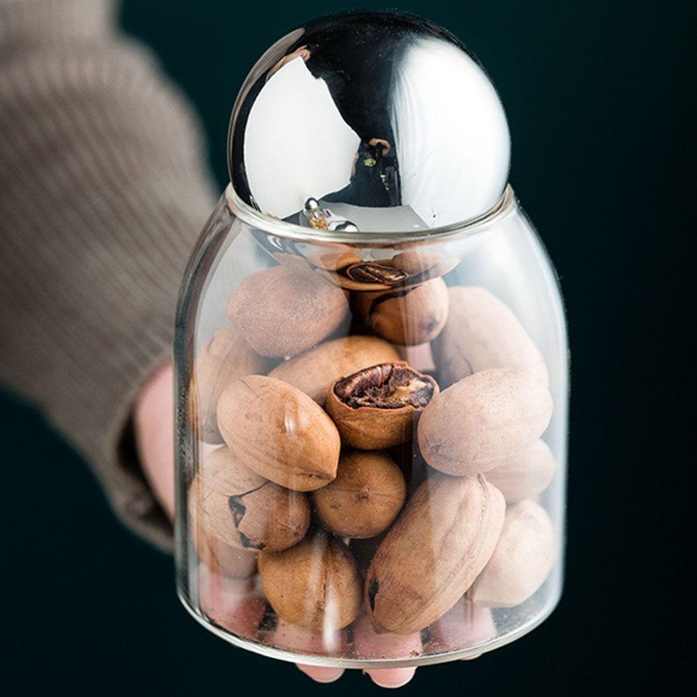 Стеклянная банка для хранения продуктов, прозрачный контейнер для еды, практичная канистра для чая, кофе, сахара, бытовая