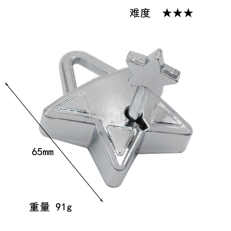 Puzzle Zinc Alloy Intelligence Unlocking Ring Unlocking Set, Nine-Link Educational Toy, Kong Ming Luban Lock Mechanism Box