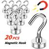 20PCS Strong Magnetic Hooks Multi-Purpose Storage Hooks Home Kitchen Bar Storage Hooks Key Storage Hooks Bathroom Hangers