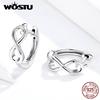 Real 925 Sterling Silver Infinite Love Stud Earrings For Women Making Silver Earrings Gift