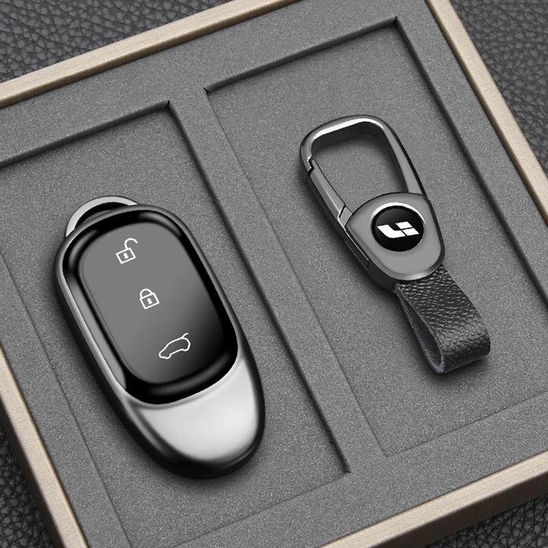 Для Li Auto One Lixiang L7 L8 L9 Чехол для ключа автомобиля ТПУ Покрытие Оболочка для ключа автомобиля Держатель Защитное покрытие ключа Брелок Пряжка Аксессуары