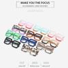 Oversized Anti-Blue Light Glasses Square Female Eyeglasses Vintage Computer Eyewear  for Women