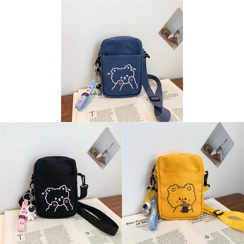 Canvas Small Crossbody Bag With Zipper Closure For Daily Use Womens Fashion