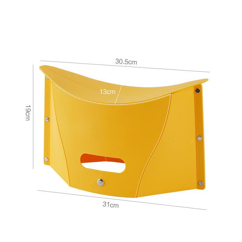 Складная корзина для табурета, портативное многофункциональное пластиковое складное сиденье для кемпинга и рыбалки на открытом воздухе, легкая компактная эргономичная ручка