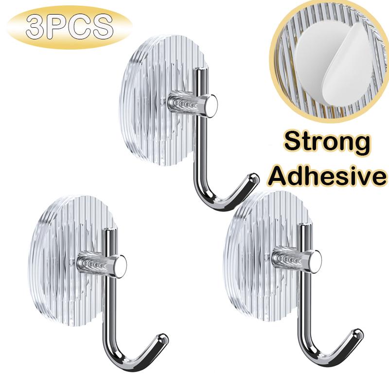 Роскошный акриловый настенный крючок, самоклеящаяся вешалка для полотенец для ванной комнаты, вешалка для пальто, задняя дверь, держатель для ключей, домашний декор
