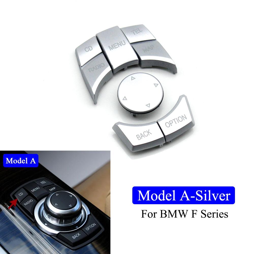 Car Central Console CIC Multi-Media Control Button Cover For BMW 3 5 7 X5 F Series F20 F21 F30 F31 F07 F10 F11 F06 F12 F15 F25