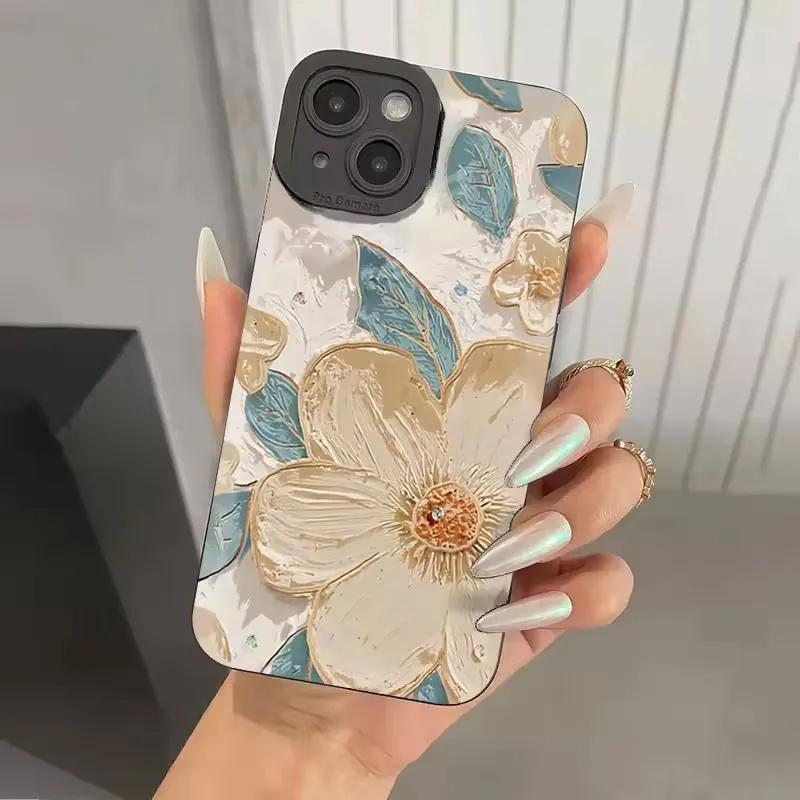 Чехол-картина маслом с цветами для Samsung Galaxy A55 A54 A33 Galaxy S25 S24 Ultra S24 FE S23 S21 FE S22 Plus S20FE Чехол