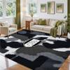 Fulham Football Design Crystal Velvet Rug Soft Decorative Mat for Bedroom Entrance