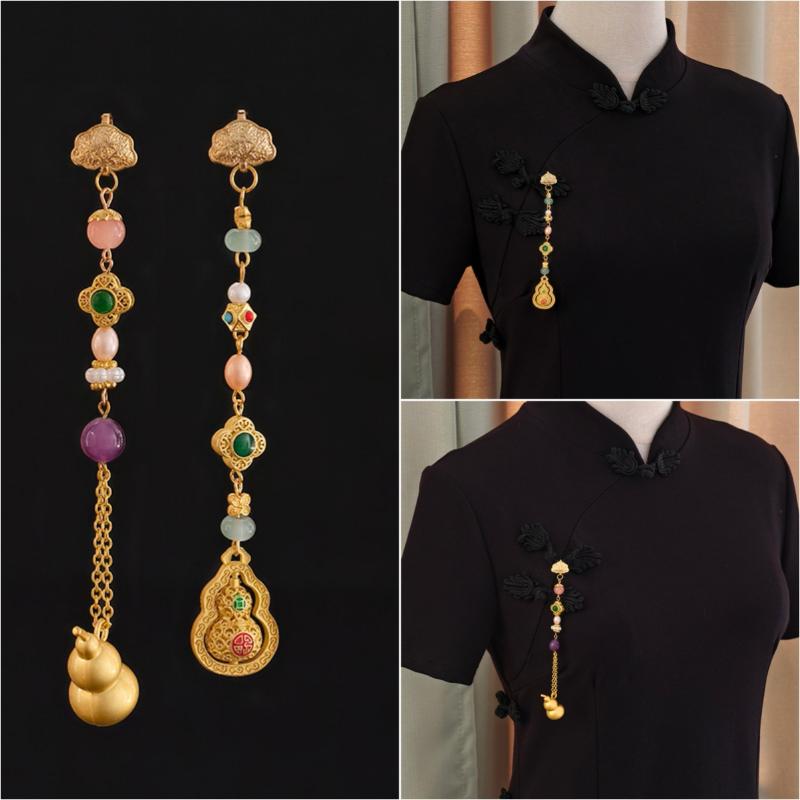 Нефритовая подвеска на пояс в древнем стиле, поясная подвеска, китайский ханьфу, ципао, подвеска с кисточкой, поясная цепочка, кулоны, украшение на пояс платья