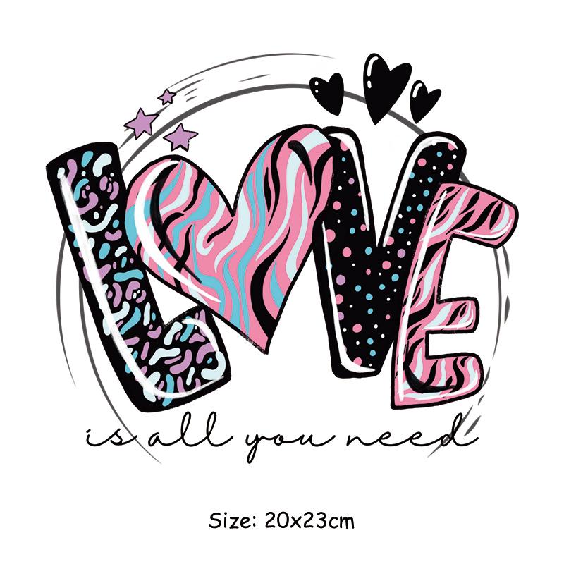 Нашивки для одежды для влюбленных, наклейки для одежды с Днем Святого Валентина, Parches Ropa, теплопередача, для мужчин и женщин, DIY, гладильная нашивка, новинка