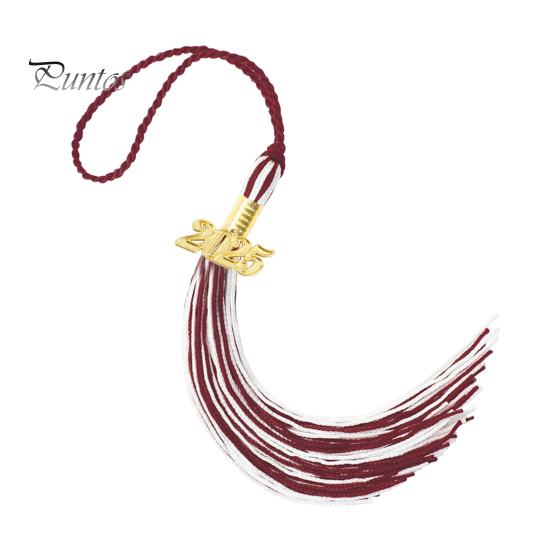 Кисточка для выпускного с подвеской 2025 года, в наличии разные цвета, стиль цветных блоков, длина 40 см, кисточка для рожка на выпускной для школьного сезона