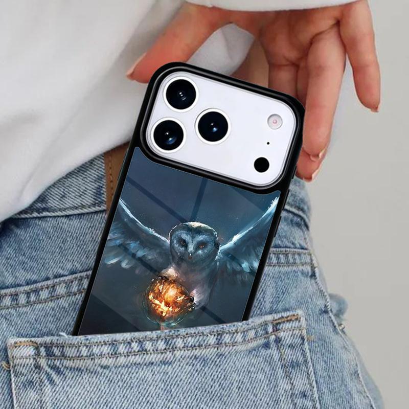 Чехол для телефона с рисунком животного «Сова» для iPhone 17 Pro Max 12 13 14 15 16e 17 Pro Max Plus Air Cover