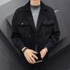 Осенняя мужская куртка с длинными рукавами в корейском стиле, повседневная облегающая рабочая одежда, облегающая вельветовая куртка, модный тренд