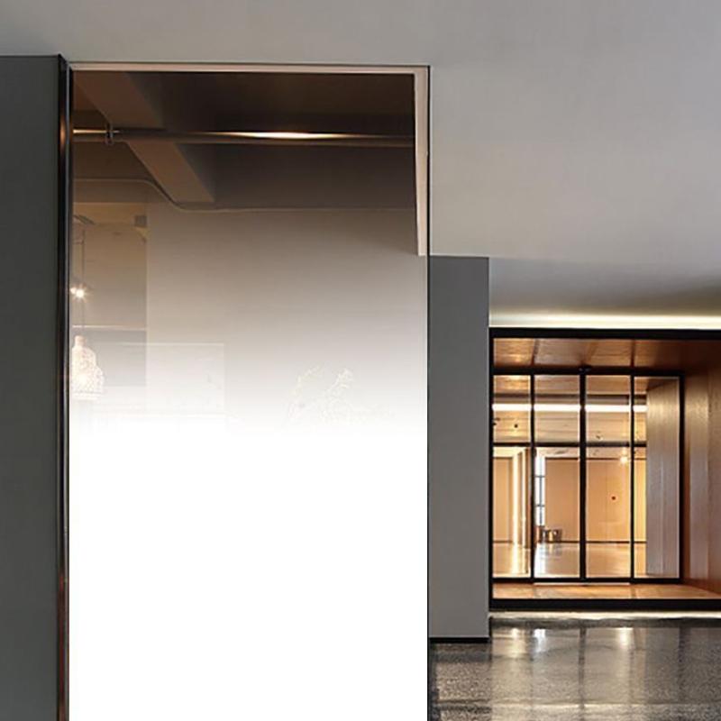 Самоклеящаяся белая матовая градиентная оконная пленка, полуприватная, профессиональная декоративная стеклянная пленка для дома и офиса