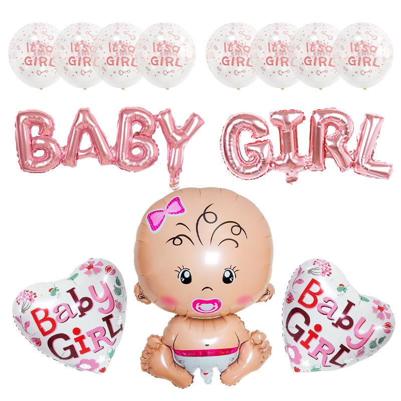Набор воздушных шаров для Baby Shower и Первого дня рождения - Декор для вечеринки из алюминиевой пленки