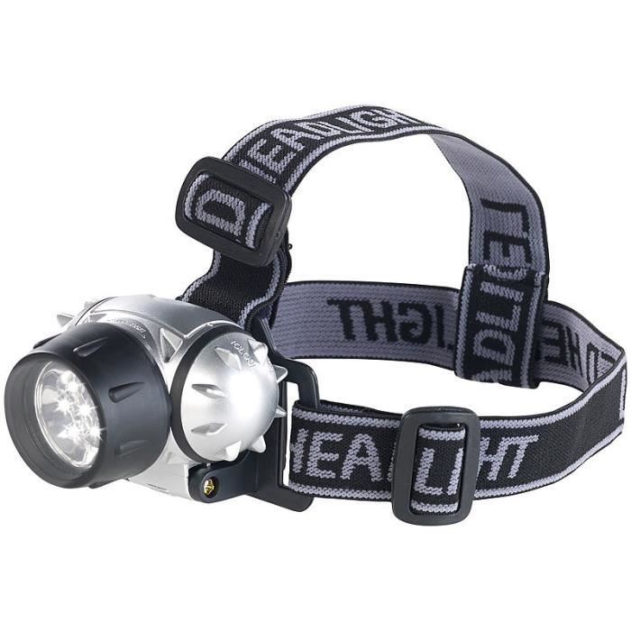 Lampe frontale - Noname - 21 LED - 4 modes d'éclairage - Tête orientable - Énergie faible consommation