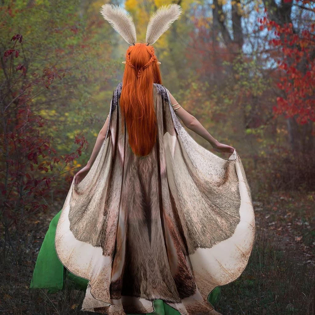 Halloween Motýlí Plášť Křídlo Kostým Maškarní Pokrývka hlavy Polyester Lehký