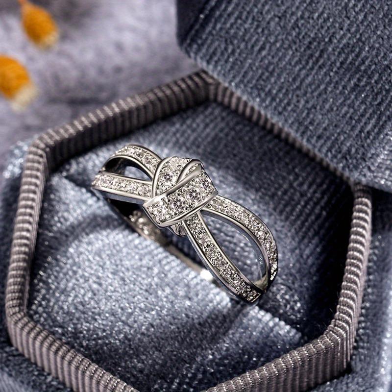 Новые Модные Медные Винтажные Кольца-Кольца Узлом Для Женщин Ретро Прозрачное Свадебное Кольцо Оправа Тонкое Ювелирное Изделие Подарок Изготовление